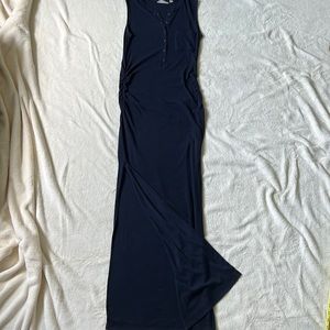 Athleta Navy Color Long Dress size 4, casual